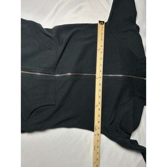 Victoria's Secret Black Angel Wing Sequin Hoodie Zip Up Sweatshirt size XS - Picture 6 of 14